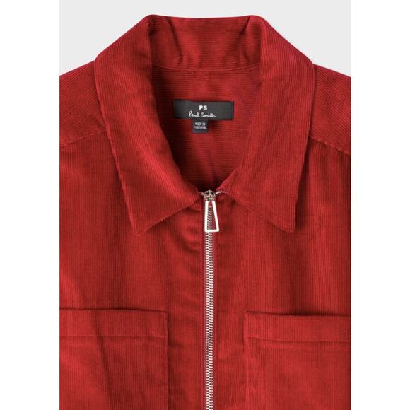 NWT PS Paul Smith Red corduroy long-sleeve jumpsuit 8 - Picture 9 of 11